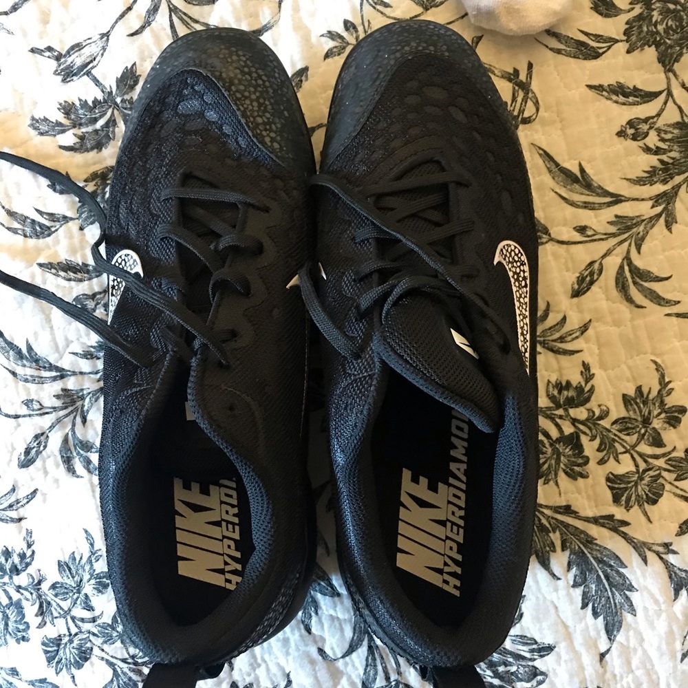 Nike rubber baseball cleats
